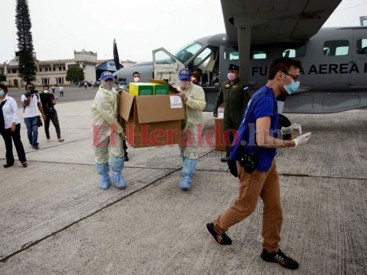 FOTOS: Honduras recibe 8 mil pruebas PCR para detectar coronavirus