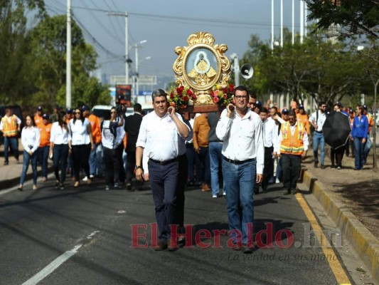 FOTOS: Así fue la peregrinación de Copeco en honor a la Virgen de Suyapa