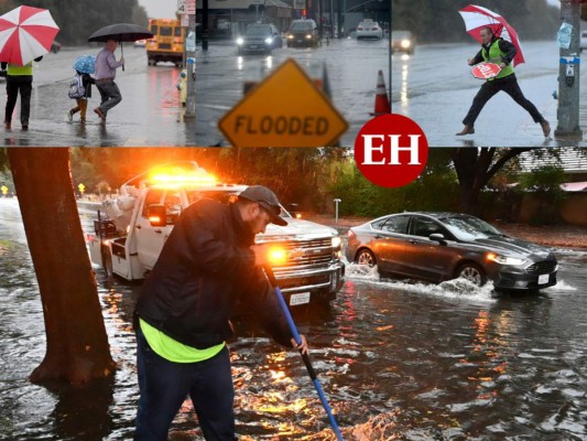 FOTOS: Calles anegadas deja el 'ciclón bomba' que azota el norte de California