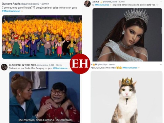 Resignación, enojo y memes: Las reacciones tras segundo lugar de Nadia Ferreira en Miss Universo