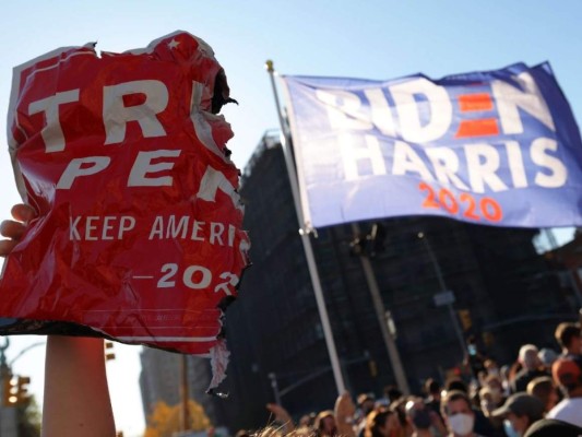 Nueva York salió a las calles a despedir a Donald Trump (FOTOS)