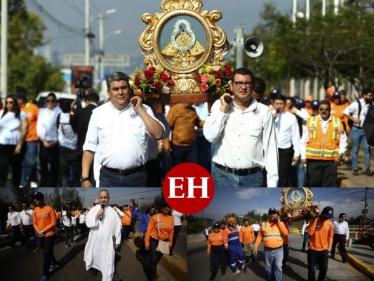 FOTOS: Así fue la peregrinación de Copeco en honor a la Virgen de Suyapa