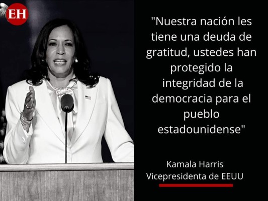 Las primeras frases de Kamala Harris como vicepresidenta Kamala Harris