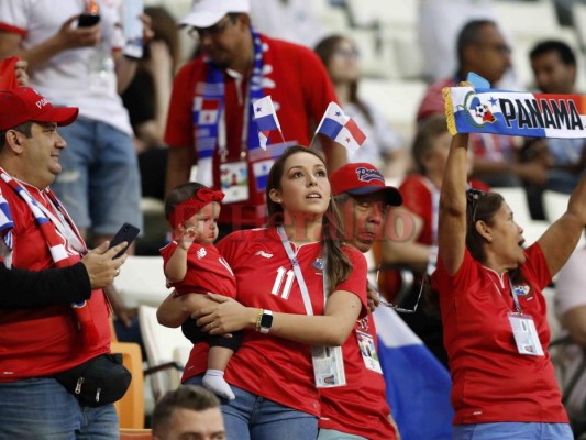 Bellas panameñas llegaron al Saransk Arena para el duelo entre Panamá y Túnez