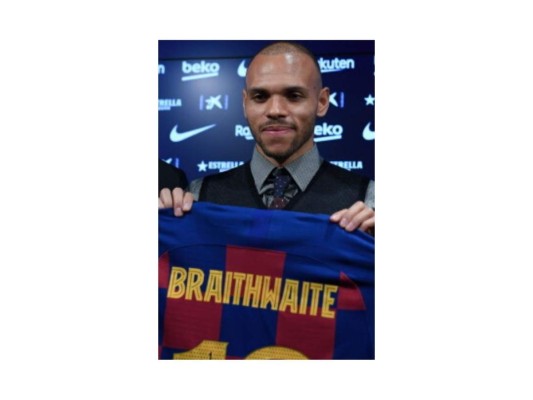 Fotos: Así fue la presentación de Martin Braithwaite en el Barcelona