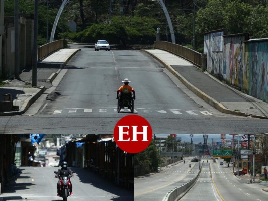 FOTOS: Las vacías calles de la capital de Honduras tras 69 días de cuarentena