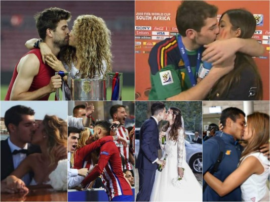 Fotos: Los besos más apasionados de los futbolistas y sus parejas