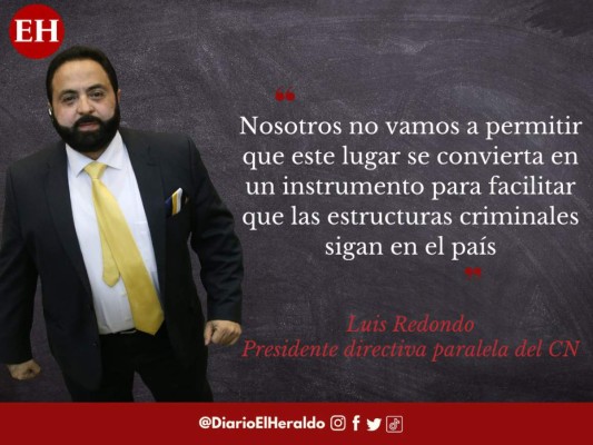 'Nosotros vamos a ser luz': frases de Luis Redondo, presidente de la directiva paralela del CN