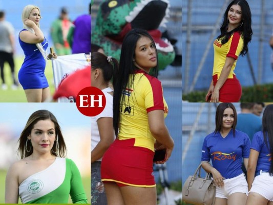 De infarto: Estas son las chicas que adornaron el partido entre Marathón y Motagua