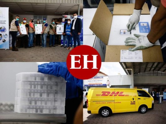 Honduras: Así fue la recepción de las 42,120 dosis de vacunas Pfizer (FOTOS)