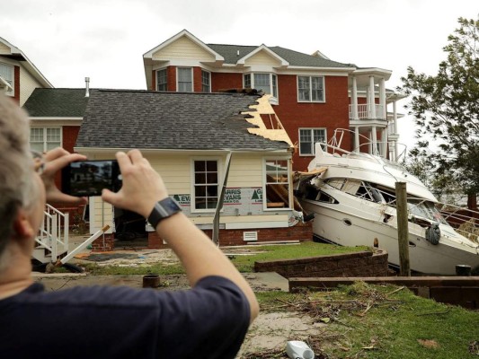 Los destrozos que deja hasta el momento la tormenta Florence