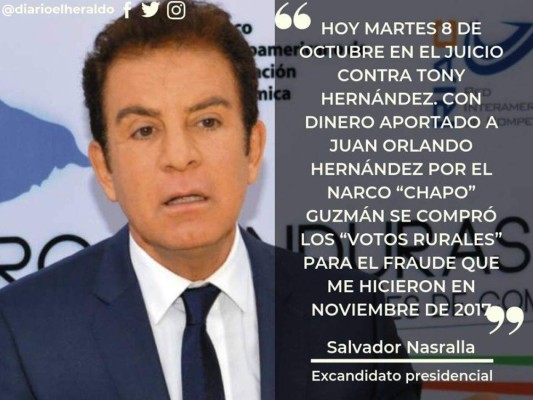 Frases de políticos hondureños tras el quinto día de juicio contra Tony Hernández