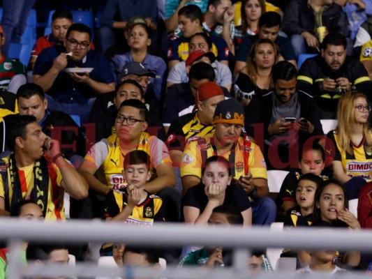 Ambiente en el estadio Morazán previo al partido de semifinal entre Real España vs Marathón