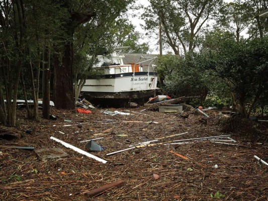 Los destrozos que deja hasta el momento la tormenta Florence