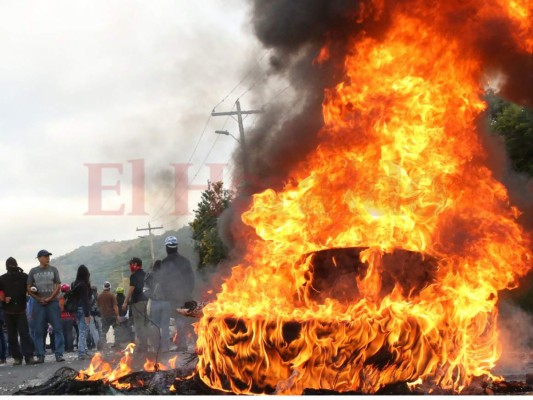 Las imágenes más impactantes que dejó la protestas de este viernes en Honduras