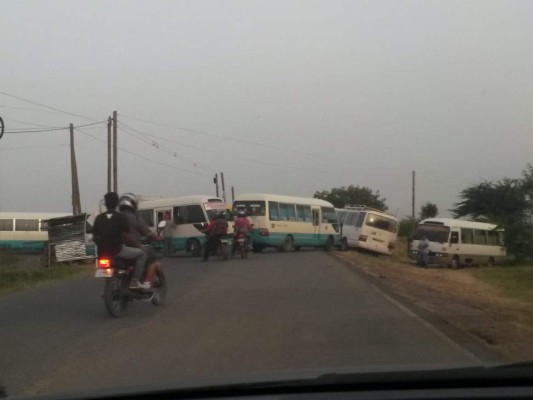 Así es el ambiente que deja el paro de transporte en Honduras