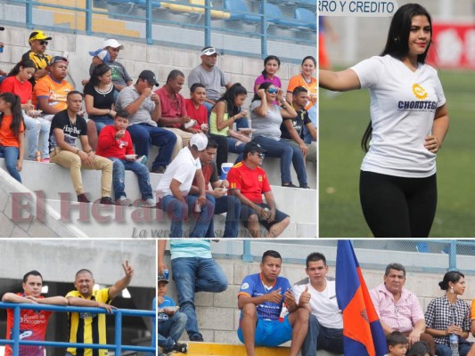 Fotos del ambiente en el estadio de Choluteca para el repechaje Lobos UPNFM vs Real España