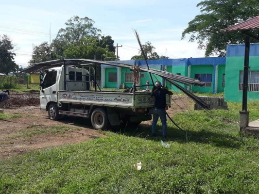 FOTOS: Así lucirá la sala covid que Olanchito construye con fondos del pueblo