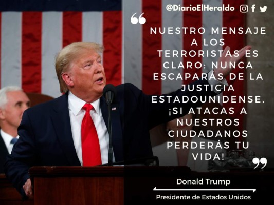 Las destacadas frases de Trump en su discurso del Estado de la Unión