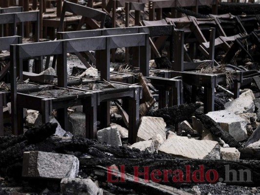 Así luce la catedral de Notre Dame a un mes del incendio