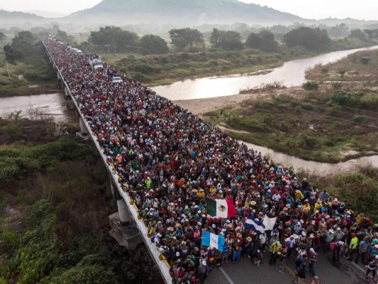 Las imágenes que no podemos olvidar de la caravana de migrantes hondureños en 2018