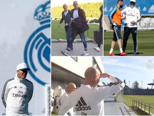 Así fue el primer entrenamiento de Zidane con Real Madrid