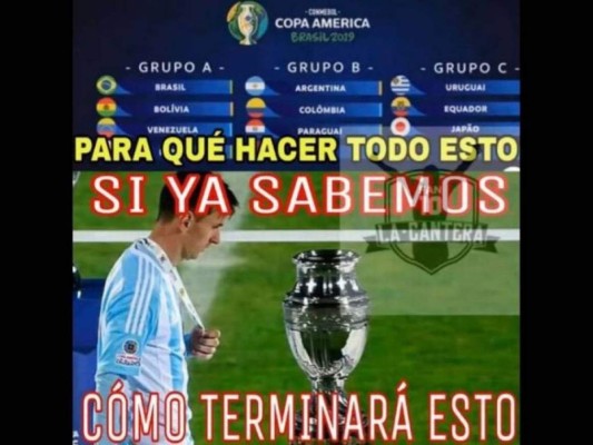 Los memes que dejó la derrota de la Argentina de Messi ante Colombia en la Copa América