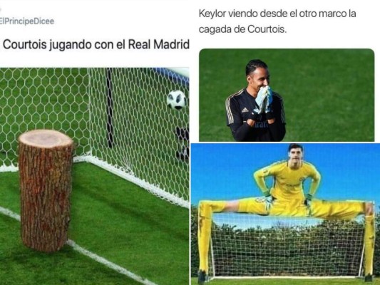 Con crueles memes destrozan a Courtois por salir en el primer tiempo