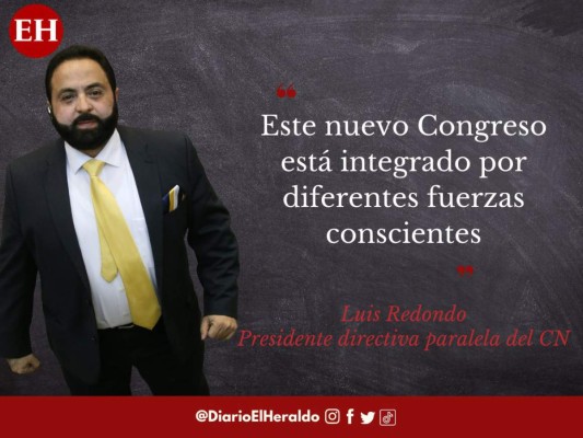 'Nosotros vamos a ser luz': frases de Luis Redondo, presidente de la directiva paralela del CN