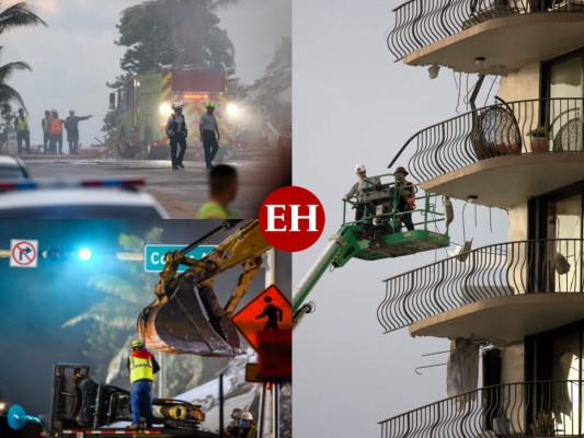 Desesperada búsqueda de sobrevivientes en edificio de Miami (FOTOS)