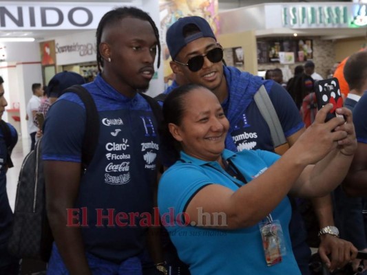 Las mejores imágenes de la salida de la Selección de Honduras hacia Estados Unidos