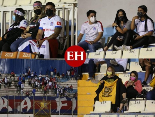 Afición merengue le pone color al clásico Olimpia-Real España en el Nacional (Fotos)