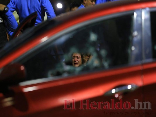 Así quedó la escena del crimen contra comerciante en el bulevar del Sur en San Pedro Sula