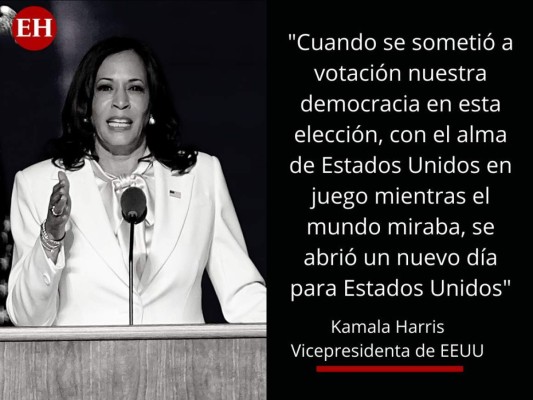 Las primeras frases de Kamala Harris como vicepresidenta Kamala Harris