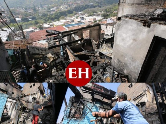 Afectados limpian escombros de casas reducidas a cenizas por incendio en colonia Divanna (FOTOS)