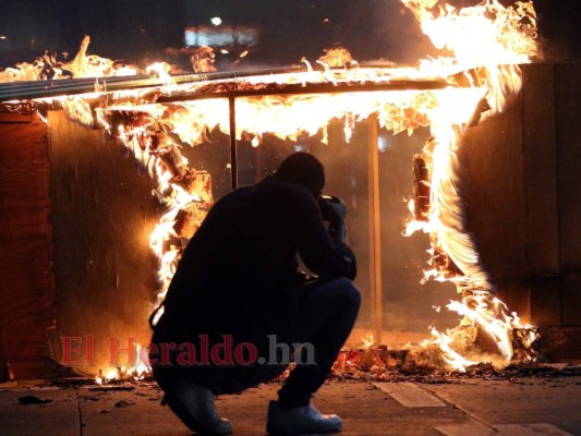 Las imágenes que dejaron las protestas del viernes en Honduras