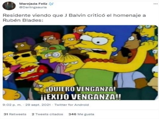 Avalancha de memes contra J Balvin tras mensaje de Residente por los Grammy