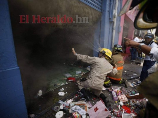 FOTOS: Los daños registrados en protesta de la Plataforma en Tegucigalpa