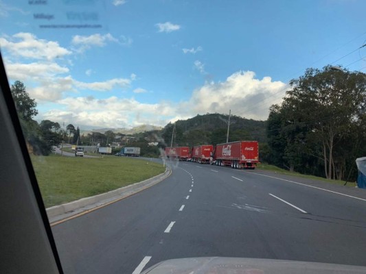 Fotos: Las imágenes que dejó el paro de transporte pesado en Tegucigalpa