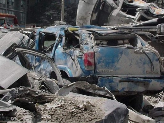 Ataque a Torres Gemelas: Los destrozos que quedaron en alrededores de la zona cero