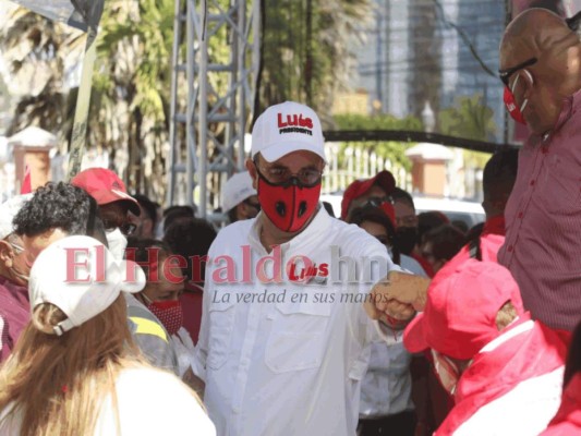 'Sin miedo al covid-19', Luis Zelaya inicia su campaña política (Fotos)