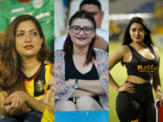 Las aficionadas más guapas en el clásico Real España - Marathón