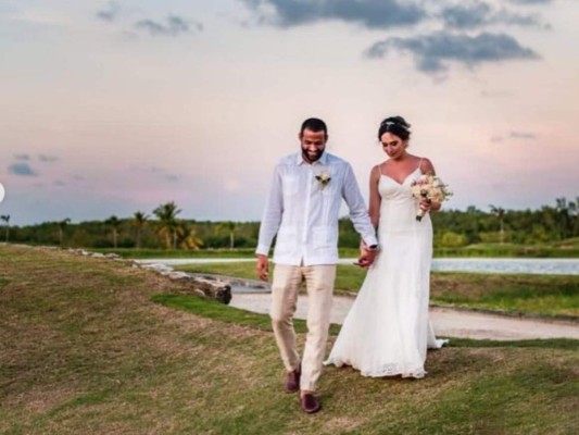 Así fue la boda de Edrick Menjívar, portero del Olimpia, con la guapa Takashi McNab