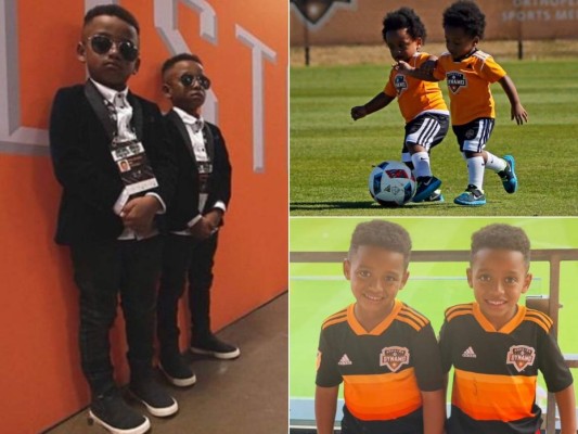 FOTOS: Así son José y Jaden, los gemelos de Boniek García que causan furor en el Houston Dynamo