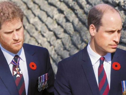 Así fue el incómodo reencuentro de los príncipes Harry y William en el funeral del duque de Edimburgo  