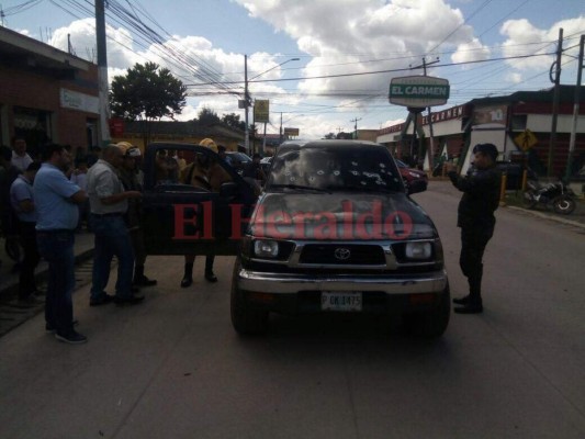 Impactantes imágenes del asesinato de tres personas en el centro de Siguatepeque  