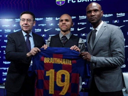 Fotos: Así fue la presentación de Martin Braithwaite en el Barcelona