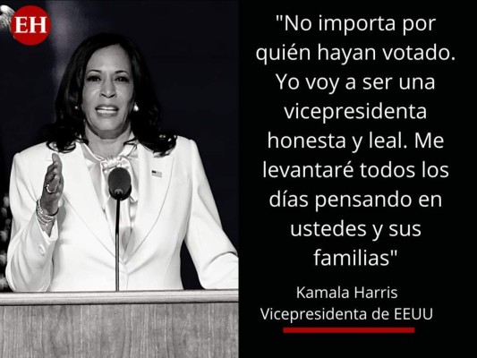 Las primeras frases de Kamala Harris como vicepresidenta Kamala Harris