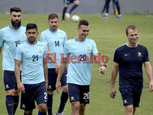 Así fue el primer entreno de Australia en territorio hondureño