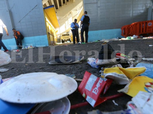 Las huellas de la mortal estampida en el estadio Nacional de Tegucigalpa